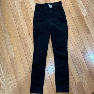Black Paige high rise jeans